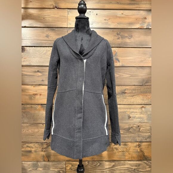 Lululemon Gray Hooded Zip-Up Jacket​ - Picture 1 of 6